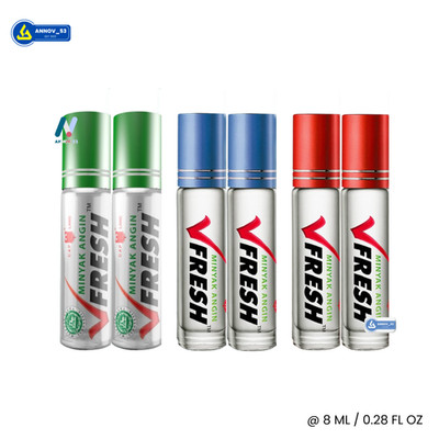VFRESH Mix Aromatherapie natürliches ätherisches Öl Roll On Übelkeit Kälte...