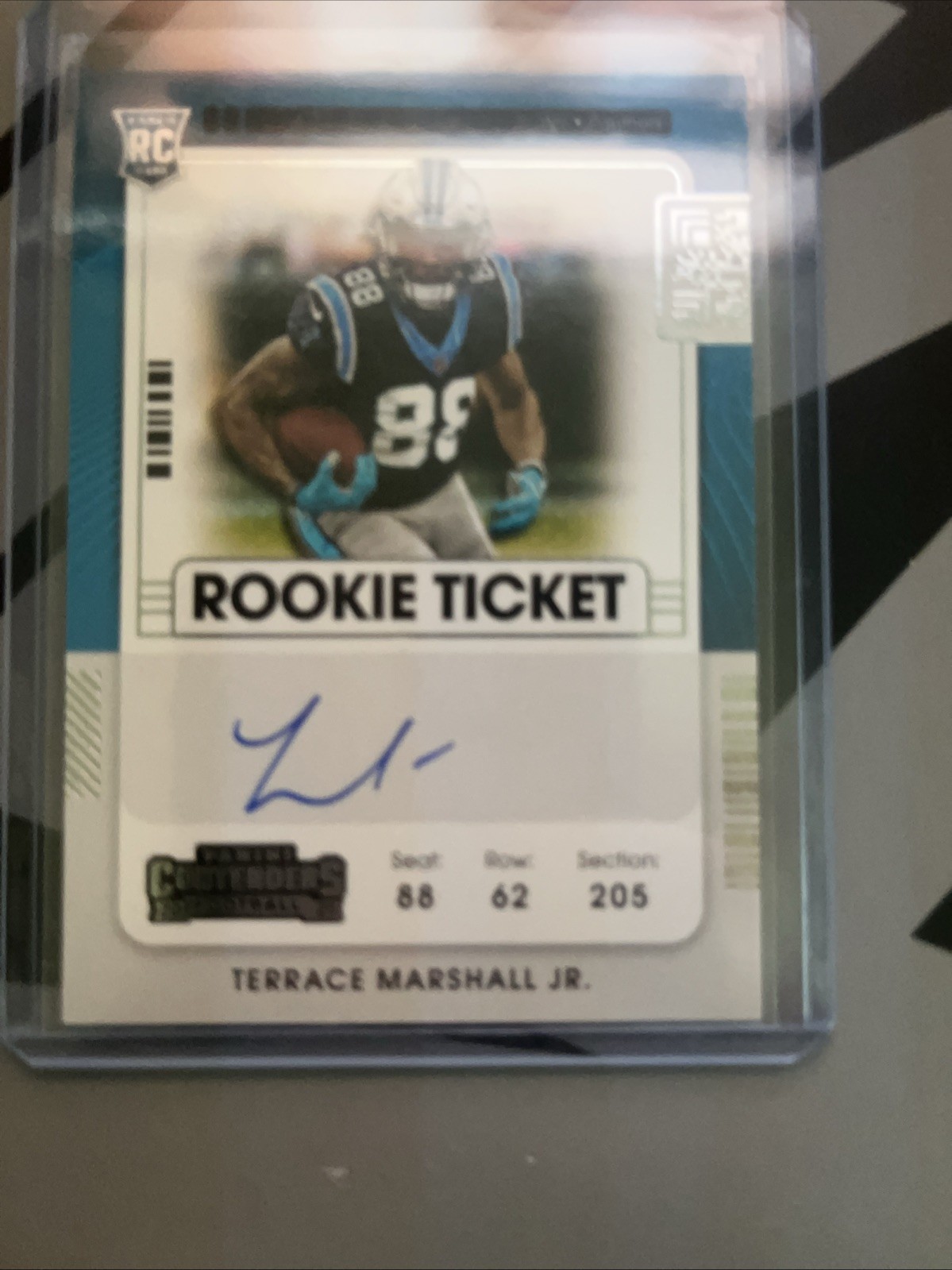 2021 Panini Contenders - Rookie Ticket RPS Terrace Marshall Jr. #120 (AU, RC)