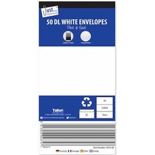 Bulk DL White Peal & Seal Envelopes - Budgeting Business Office Mailing Supplies