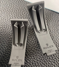 Oysterflex Rubber Strap Black Diver Watch Band F+E fits 20mm ROLEX Daytona