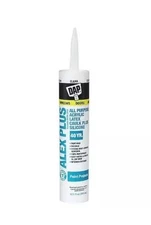 Dap Silicone Caulk, 10 Oz, Cartridge, White, Silicone Base, Alex Plus
