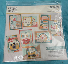 Simple Stories Scrapbook Card Kit HELLO FRIEND 8 total cards