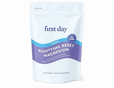 Teens Nighttime Reset Calming Magnesium Gummies Sleep Aid Supports Peaceful Rest