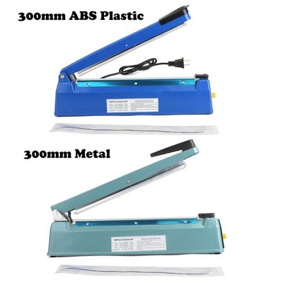 12'' Hand Impulse Heat Sealer Plastic Bag Film Sealing Machine Metal ABS V2