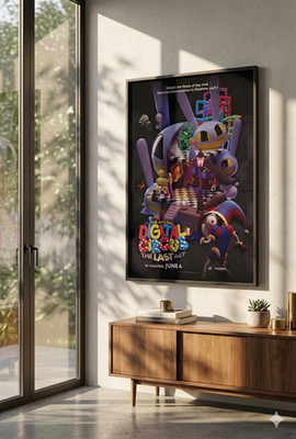 The Amazing Digital Circus Poster - The Last Act Pomni Art - GLITCH Wall Decor