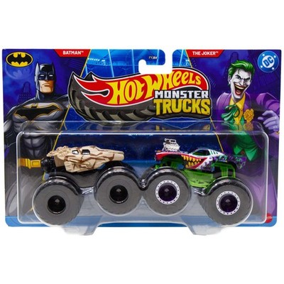  HOT WHEELS BATMAN VS THE JOKER Monster Trucks Demolition Doubles 1:64 2-Pack