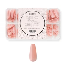 Apres Neutrals Gel-X Margot Box Of Nail Tips, 11 Sizes 00-9, Soft Gel Tip Box...