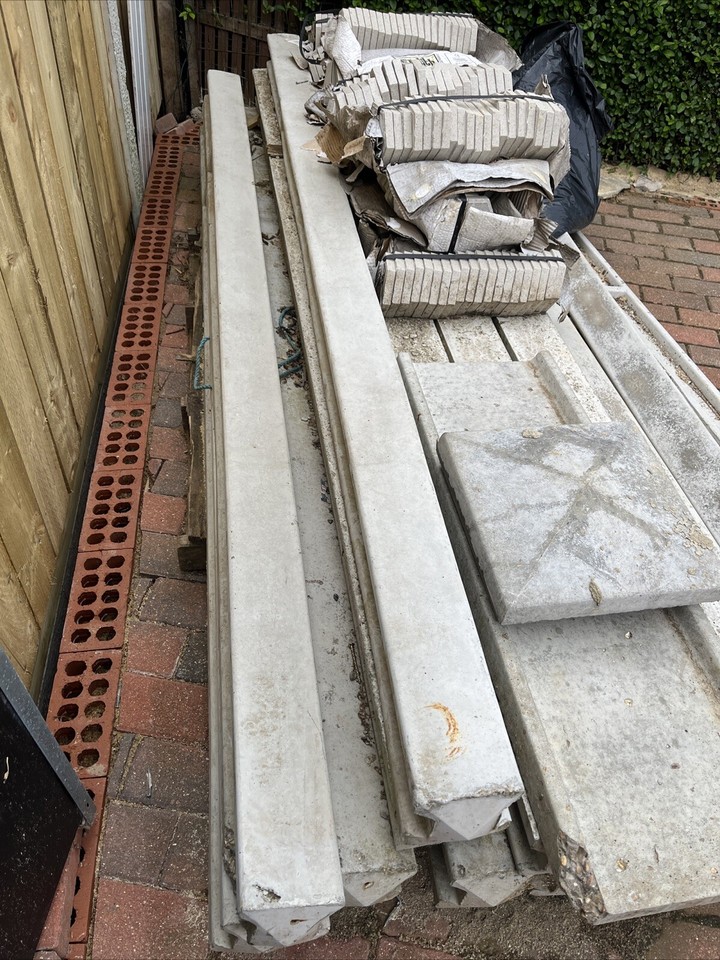 8ft 125mm x 125mm Concrete posts eBay