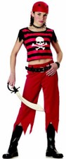 Girls Hip Punk Pirate Costume