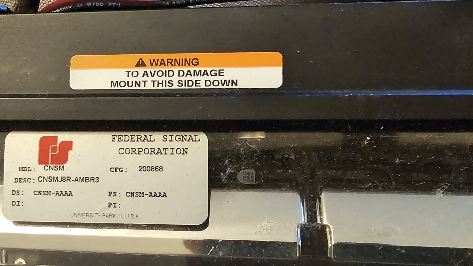 Federal Signal Directional Light Bar eBay