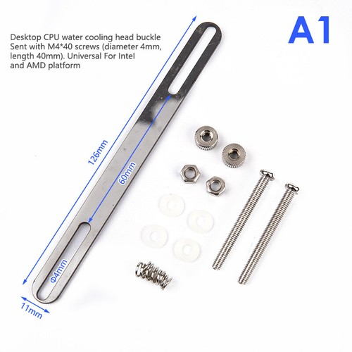 Stainless Water Cooling Waterblock Buckles CPU GPU Heatsink Block Liquid Coo _ha - Afbeelding 12 van 13