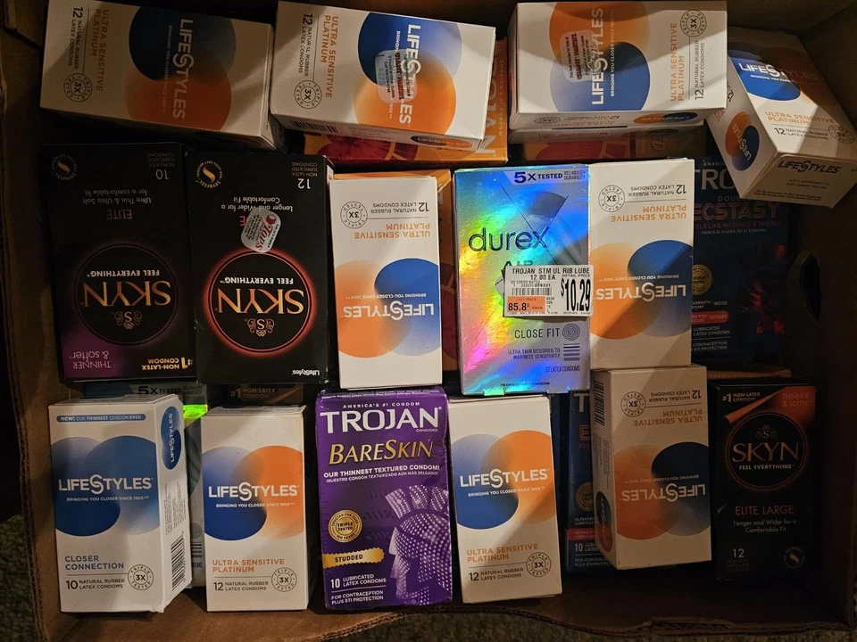 100 Trojan, Lifestyles, One, Durex & More Condoms SAMPLE PACK (100 count) - Image 2 of 4