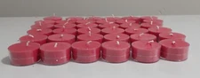 25  TEA LIGHTS  IN CRANBERRY BALSAM    HIGHLY SCENTED HANDMADE SOY WAX