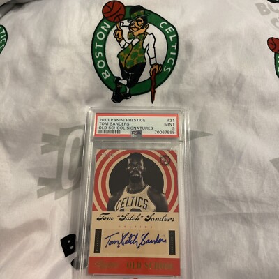 TOM SATCH SANDERS AUTO SIGNED PANINI