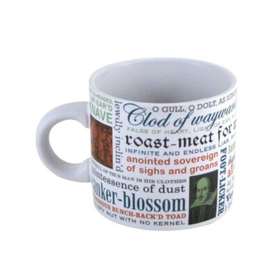 William Shakespeare Insults Coffee/Tea Mug Unemployed Philosopher s Guild 14 oz