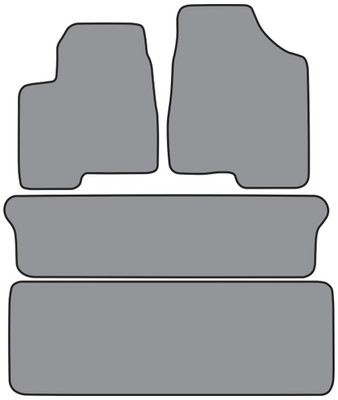 1999-2005 Pontiac Montana Cutpile Carpet Logo Floor Mat 4pc