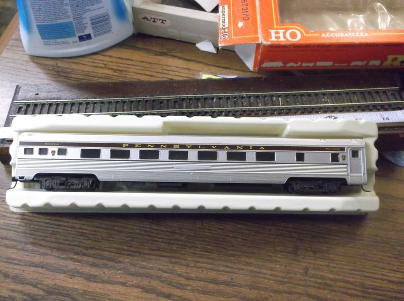 HO COACH PASSENGER CAR. PENNSYLVANIA PULLMAN RIVAROSSI ORIG.BOX