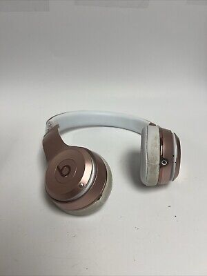 Beats Solo 3 Wireless Headphones Rose Gold For Parts Read Beats Solo 3 Wireless Headphones Rose Gold For Parts Read