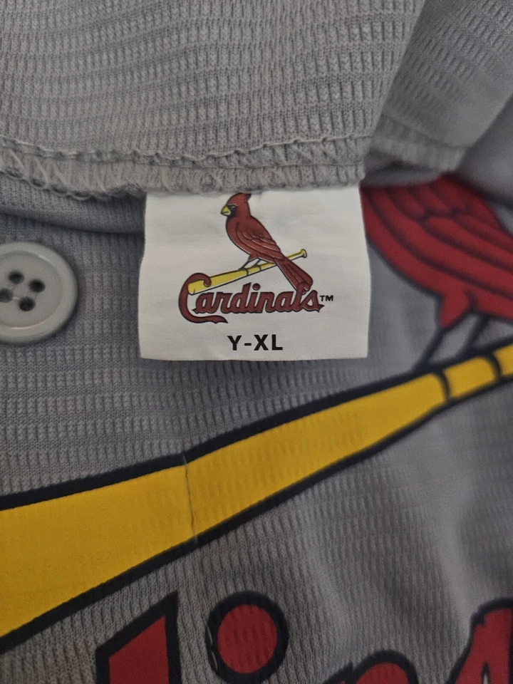 Camiseta SGA Hi-Chew MLB St Louis Cardinals Albert Pujols #5 Giveaway Youth GG  - Imagem 2 de 4