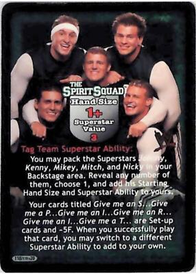 Raw Deal CCG The Spirit Squad Superstar Card - Great American Bash
