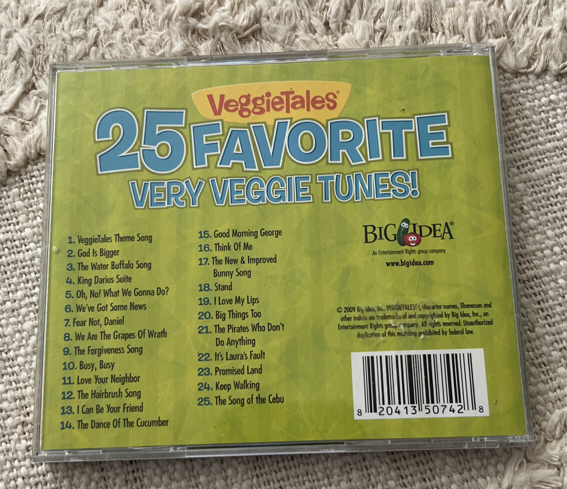 2009 Very Veggie Tunes CD 25 Favorite Music VeggieTales Big