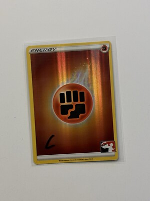 Fighting Energy Line Holo Pokemon Prize Pack Series 1 Card FAST SHIP C*