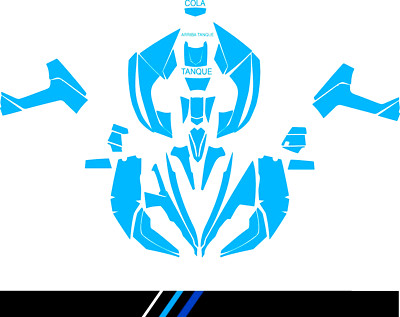 vector template for CAN-AM RENEGADE 500 800r 800x 1000  a  escala real 1:1