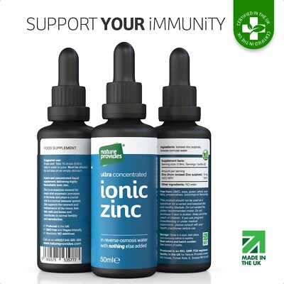 Ionisches Zinksulfat flüssig ultrarein und konzentriert - 50ml zur Unterstützung des Immunsystems