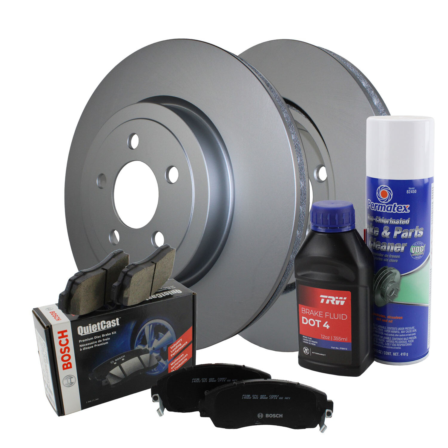 Front Standard Brake Kit 345mm Rotors Bosch Ceramic Pads For 300 Charger Magnum