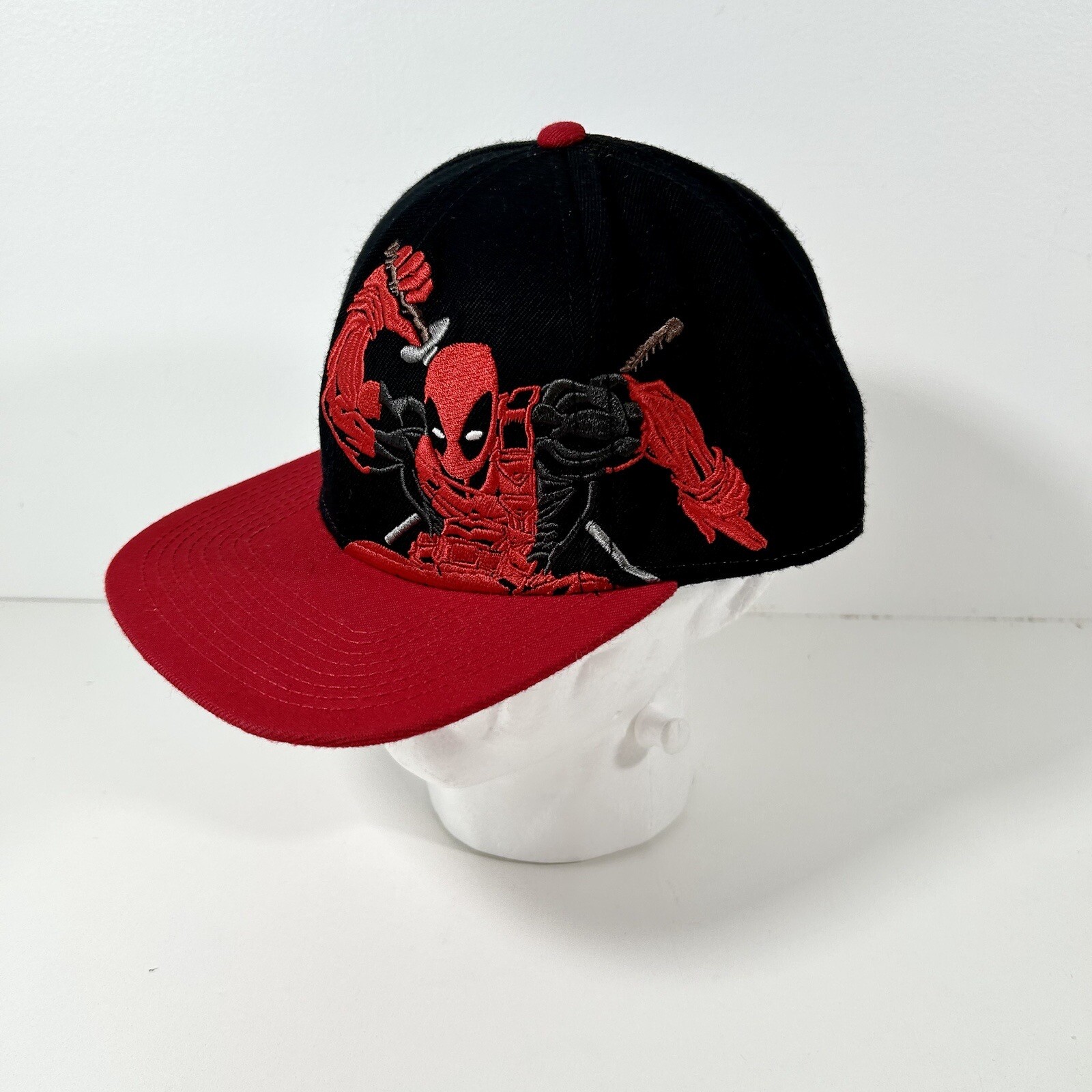 Deadpool Snapback Marvel Adjustable Hat Cap Red &… - image 5