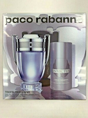 Invictus Men 2 pcs set; 3.4 oz EDT Spray & 2.5 oz Deodorant Stick Alcohol Free