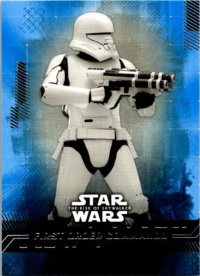 2019 Topps Star Wars Rise Of Skywalker Blue #36 First Order Commando 