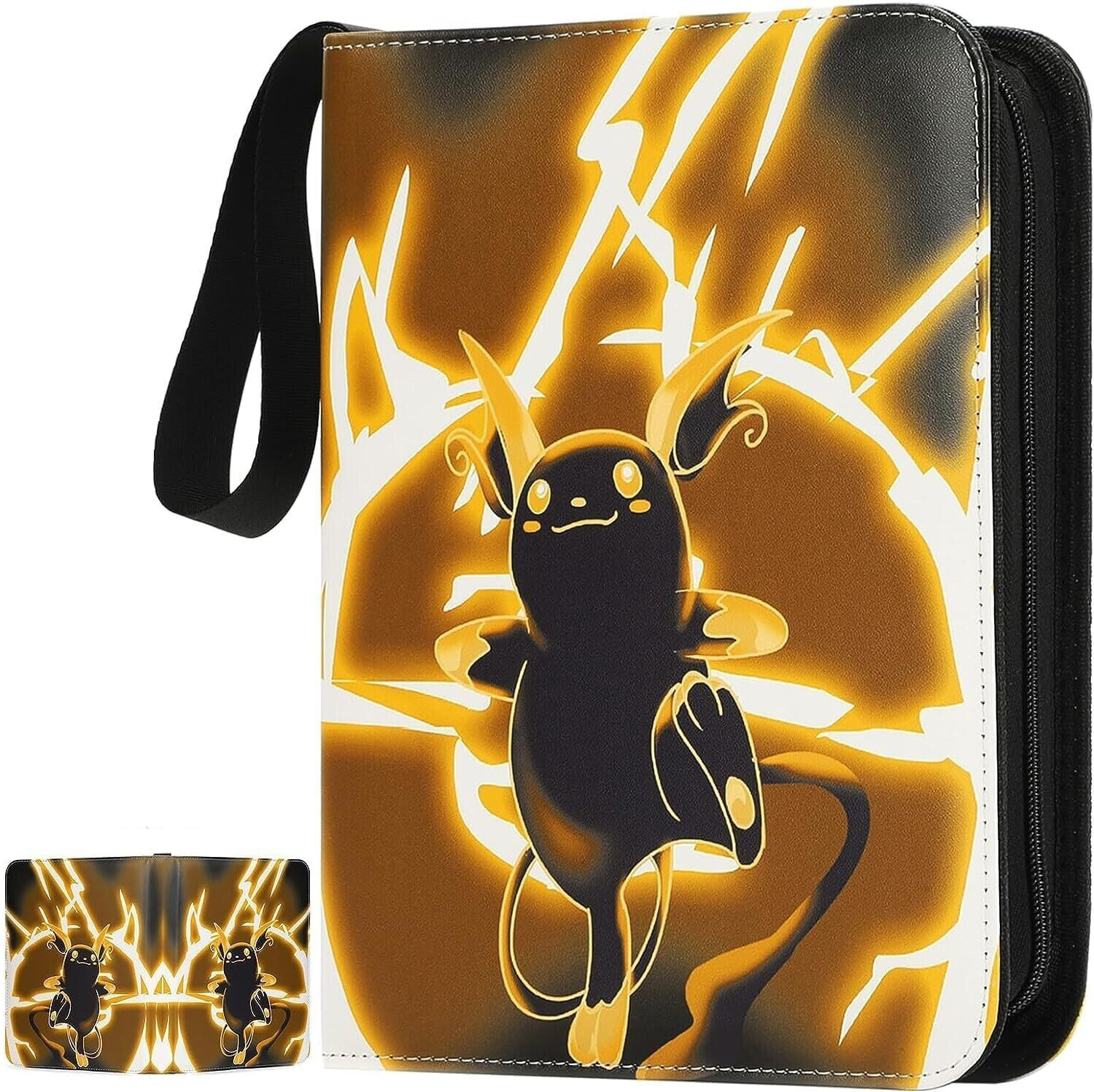 Card Binder Pokemon Cards Binder Holder Fits 400 Cards w/ 50 Removable Sleeves