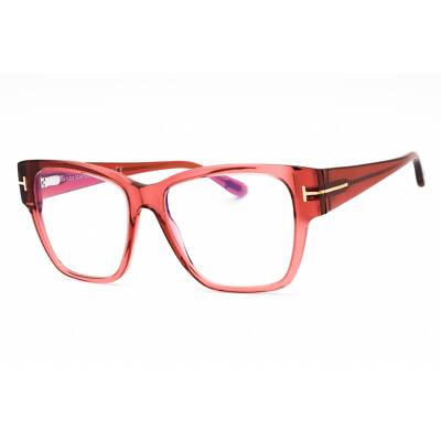 Tom Ford Women's Eyeglasses Shiny Pink Cat Eye Acetate Frame FT5745-B 072