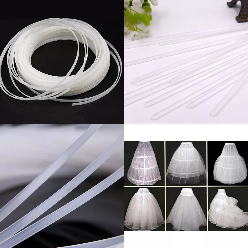 Clear Plastic Boning Corset Strip Bone Craft Sewing DIY Wedding Dress  Support