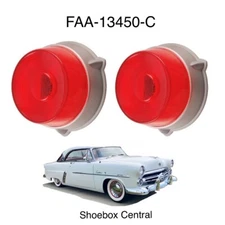1952 Ford Car Tail Light Lens Lenses PAIR NEW