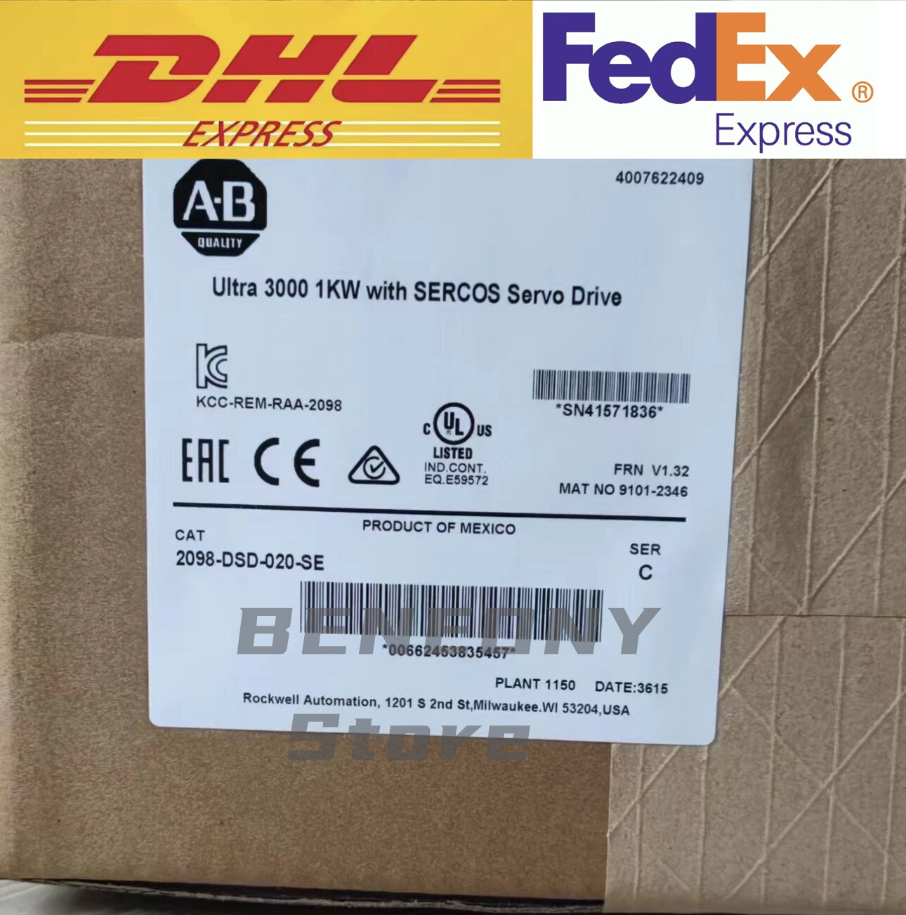 New Allen-Bradley 2098-DSD-020-SE Servo Drive Expedited Shipping 2098DSD020SE