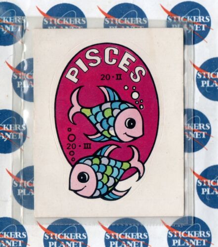 FIGURINA PANINI'S SUPER STICKERS 1979 PISCES PESCI RARA/RARE - Foto 1 di 2