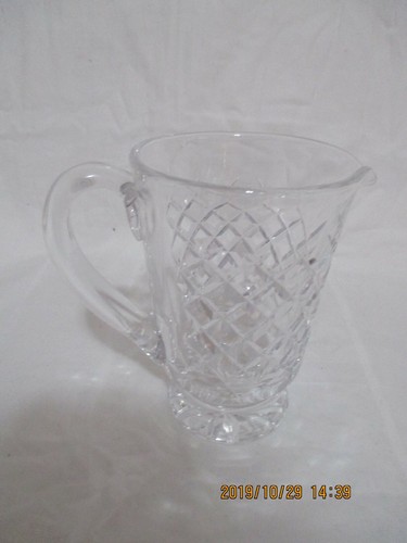 WATERFORD+VINTAGE+CRYSTAL+LARGE+ETCHED+LISMORE WATER PITCHER+9" H - Picture 6 of 7