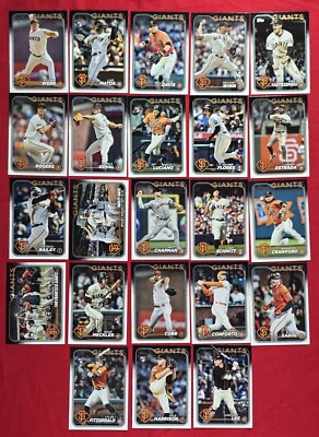 2024 Topps Series 1 & 2 SAN FRANCISCO GIANTS 23-card Team Set Lee Harrison Webb