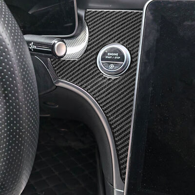 Genuine Carbon Fiber Steering Wheel Side Trim for Mercedes 2022-2024 W206 C-clas