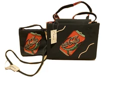 Rare Coca-Cola Vintage Coke Crossbody Handbag And Purse Duo Hand Beaded