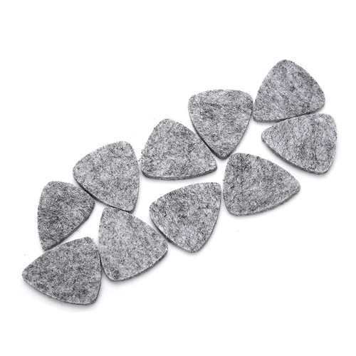 10Pcs Wool Felt Guitar Picks Soft Sound Strumming For Guitar Ukulele QH1 - Picture 13 of 22