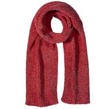 Pleneal Scarf for Women - Soft Chenille Winter Scarf, Womens Warm Thick Red