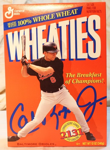 Cal Ripken Jr Baltimore Orioles Wheaties SET Error with Regular Cereal Boxes - Picture 9 of 14