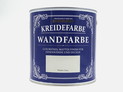 Rust-Oleum Kreidefarbe Wandfarbe Deckenfarbe Farbe Matt Winter-Grau - 2,5 L