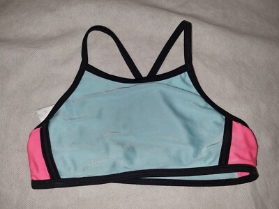 Wunderschönes blau rosa ART CLASS Bikini Oberteil Alter 6 Jahre