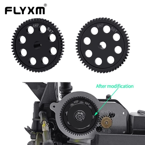 For Losi Mini-Drag Mini-T  Mini B Direct Drive Steel Spur Gear 55t 54t 0.5M