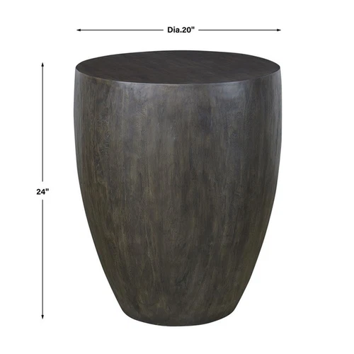 Uttermost Lark Farmhouse Style Minimalist Wooden End Table in Walnut - Picture 4 of 4