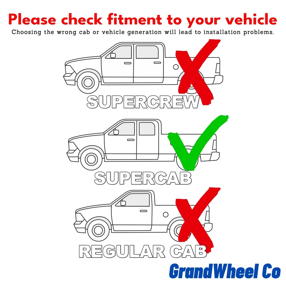 Protectores de lluvia viseras de ventilación pantalla para Ford F-150 SuperCab 2015-2020 Foto 3 de 4